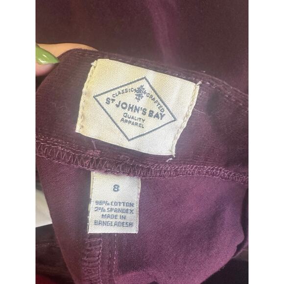 St. John’s Bay Burgundy Corduroy Midi Skirt – Classic Fall Style - Picture 5 of 5